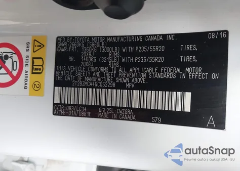 2016 Lexus Rx 350 F Sport из США, поврежденный, VIN 2T2BZMCA4GC052298